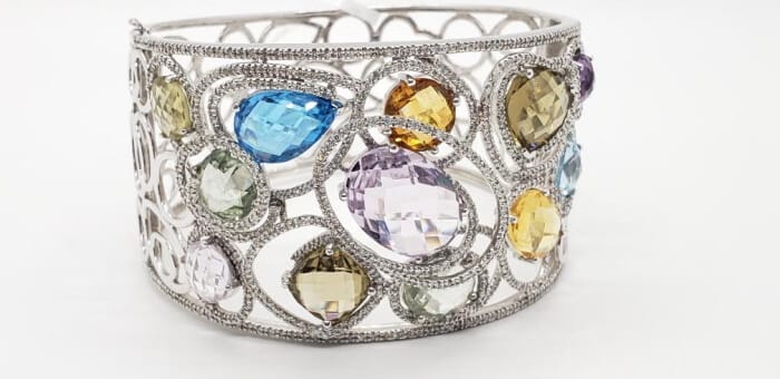 14k white gold bracelet