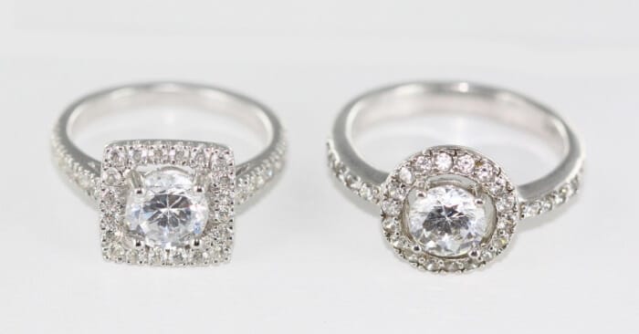 Platinum diamond rings